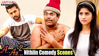 Nithiin Best Comedy Scenes from A Aa 2 Chal Mohan Ranga Hindi Dubbed Movie adityamovies [upl. by Nolur]