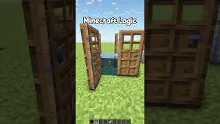 Minecraft Logic is Like 💀 shorts [upl. by Htaras]