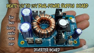 BEATZ 12V TO 24 0 24 DUAL POWER SUPPLY INVERTER BOARD  12DC TO ±24VDC [upl. by Oramlub]