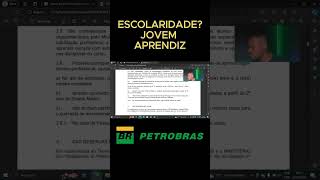 ESCOLARIDADE APRENDIZ NA PETROBRAS jovemaprendiz dinheiropetrobras [upl. by Towrey]