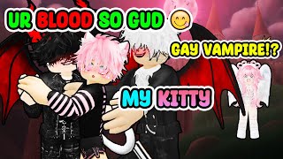 Reacting to Roblox Story  Roblox gay story 🏳️‍🌈 POLY RELATIONSHIP WITH VAMPIRE PRINCES [upl. by Leafar]