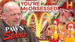 Pawn Stars Battle of the BIG Brands McDonalds Coca Cola amp More [upl. by Ennaylloh701]