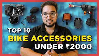 Top 10 Bike Accessories under ₹2000 [upl. by Phelia]