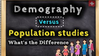 Demography vs Population Studies  Whats the Difference [upl. by Nosimaj107]