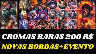 RIOT REVELA 10 NOVAS CROMAS RARAS DE 200 REAIS  NOVO EVENTO E BORDAS LA ILUSIÓN  LEAGUE OF LEGENDS [upl. by Noryv]