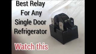 Best Relay for any single door refrigerator freez compressor relay [upl. by Bertasi627]