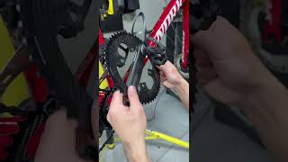 Carbon TI chainrings instalation cycling cyclinglife cyclingshorts cyclingsport bike roadbike [upl. by Ntsud753]