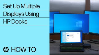 Setting Up Multiple Displays Using HP Docks  HP Docks  HP Support [upl. by Neved469]