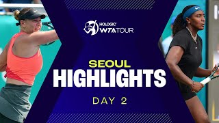 Anisimova Baptiste amp Raducanu in Day 2 action at Seoul 2024  WTA Match Highlights [upl. by Alyakcm]