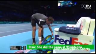 NEW FOOTAGE Wawrinka Mirka heckled me [upl. by Ennirak]