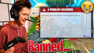 Kid Gets BANNED For CHEATING In Fortnite Battle Royale  David Vlas [upl. by Rue]