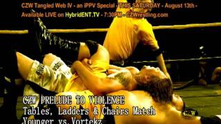 CZW Tangled Web IV Drake Younger vs Scotty Vortekz  LIVE THIS SATURDAY on iPPV  HybridENTtv [upl. by Cristen]