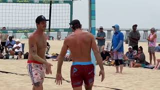 Tri Bourne Trevor Crabb TEAM UP again v Troy Field Cody Caldwell see 👀description beachvolleyball [upl. by Ellord]