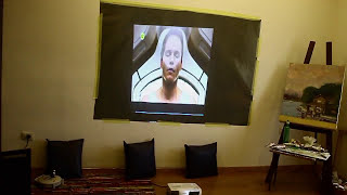 ust projection screen diy ultra short throw projection cheep [upl. by Otrebtuc664]