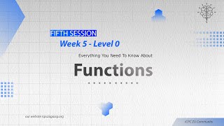 Week 5  Level 0  Functions [upl. by Aurel]