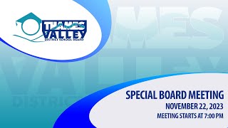 TVDSB Special Board Meeting November 22 2023 [upl. by Aineg]