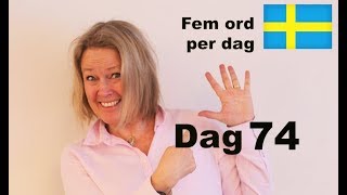 Lär dig svenska  Dag 74  Fem ord per dag  Plus eller minusgrader A1 CEFR  undertexter [upl. by Salmon]