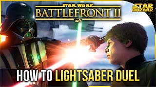 Battlefront 2 Tips  How To Lightsaber Duel Battlefront Tips [upl. by Dix]