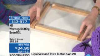 Knitting Board WeavingKnitting Board Kit [upl. by Llednahc]