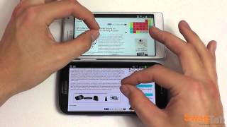 Samsung Galaxy S3 vs LG Optimus 4X HD Browser  SwagTab [upl. by Richarda545]