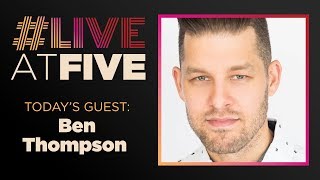 Broadwaycom LiveatFive with Ben Thompson of WAITRESS [upl. by Grimbald]