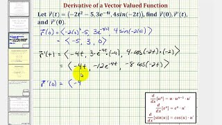 Ejemplo encontrar un vector tangente de una curva espacial dada por una función de valor vectorial [upl. by Eenaj]