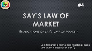 Implications of Says Law of Market  Says Law of Market  Part4  EK [upl. by Iasi]