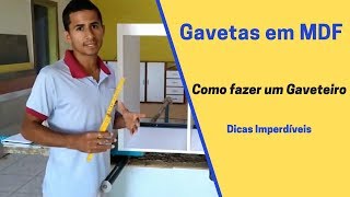 Como Calcular Gavetas em MDF Como Fazer um Gaveteiro [upl. by Notsae]