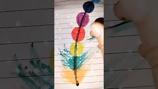 Easy feather art oil pastels art feather drawing oilpasteldrawing [upl. by Yerffe]