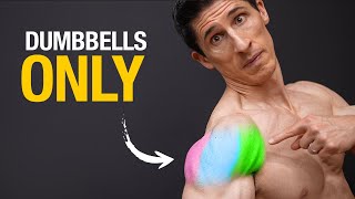 The BEST Dumbbell Shoulder Exercises ALL 3 HEADS [upl. by Haslam]