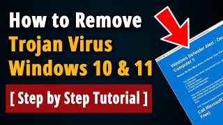 How to Remove Trojan Virus Windows 10 amp 11  Easy Tutorial [upl. by Anhej53]