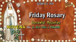 FRIDAY Rosary🌹Day 2 NOVENA for the HOLY SOULS 🔥 Sorrowful Mysteries OCTOBER 25 2024 Scenic [upl. by Crin]