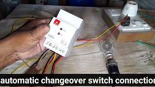 automatic changeover switch connection wiring kaise kareAccl changeover switch connection [upl. by Beitris]