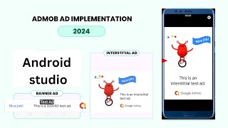 AdMob Ad Best implementation 2024  Bannar Ads InterstitialAd in Android Studio [upl. by Sukhum541]