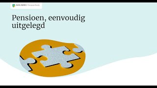 Webinar Pensioen eenvoudig uitgelegd [upl. by Inol]