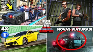 NOVA ATUALIZAÃ‡ÃƒO NO GTA 5  2 NOVOS VEÃCULOS DE POLICIA BONUS 4X E NOVIDADES SEMANAIS [upl. by Akinas]