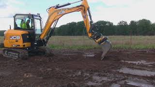 JCB 67 C1 Mini Excavator with Engcon Tiltrotator [upl. by Notlaw]