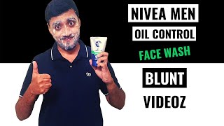 Nivea Men  Oil Control Face Wash  BEST FACE WASH FOR MEN 2020  BLUNT REVIEW [upl. by Eelahs]