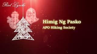 HIMIG NG PASKO Malamig ang simoy ng hangin Lyrics HQ [upl. by Hanford81]