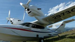 L44 M quotChaikaquot quotSeagulquot and L145 quotAviatechquot amphibious aircraft at LYPO [upl. by Tabbitha]