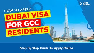 Dubai Visa For GCC Residents How To Apply Online 2023  DohaGuidescom [upl. by Dent576]