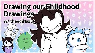 Drawing our Childhood Drawings w theodd1sout [upl. by Leinod]