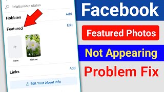 How to Fix Facebook Featured Photos Not Appearing। Featured Photos Not Showing on Facebook [upl. by Ativla]