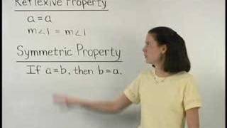 Reflexive Property and Symmetric Property  MathHelpcom [upl. by Galatia]