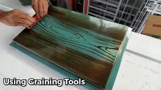 Using Graining Tools Turquoise Blue [upl. by Nadaha]