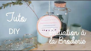 DIY Initiation à la broderie  La Cigogne Française [upl. by Lucien]