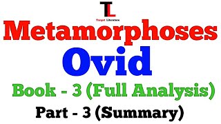 Metamorphoses  Book 3  Ovid  Summary  Analysis  Part 3  Bengali  Target Literature [upl. by Sudnor]