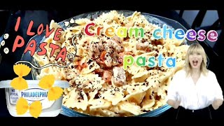 Cream cheese pasta SOOOOOOO EASY [upl. by Katharina]