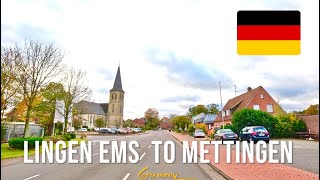 Driving in November 2023 in Germany 🇩🇪 from Lingen Ems to Mettingen [upl. by Nada]