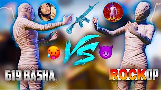 👿619 BASHA  VS ROCK OP  🥵MOST DEMANDING 1v1 TDM MATCH full HEAVY SCENE🔥 [upl. by Rozanne]